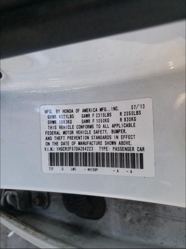 2013 HONDA ACCORD SPO - 1HGCR2F57DA264223