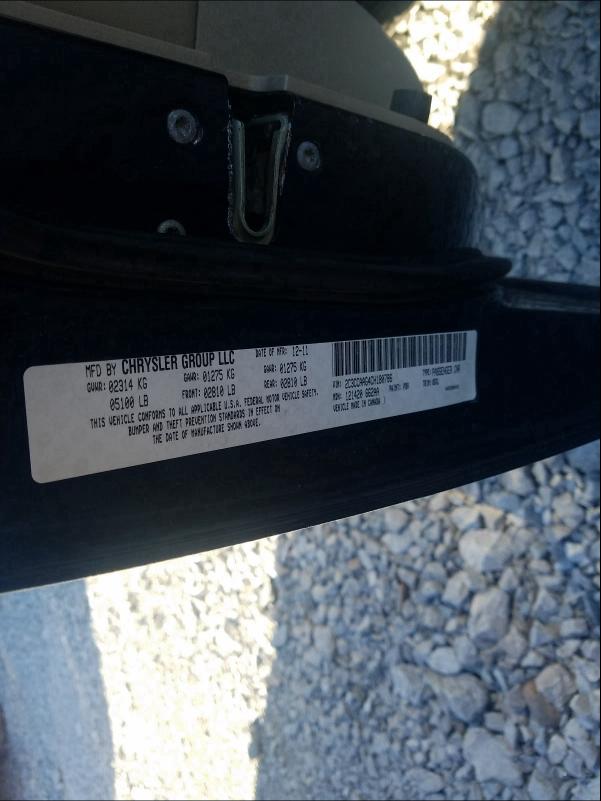 2012 CHRYSLER 300 2C3CCAAG4CH180786