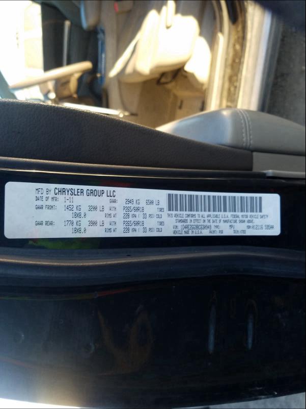 2011 DODGE DURANGO EX 1D4RE2GG9BC630949