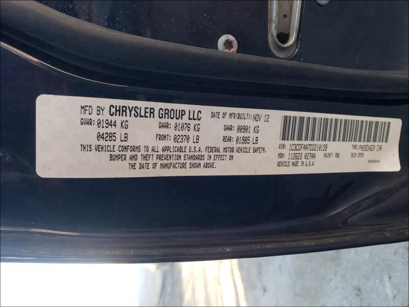 2013 DODGE DART SE 1C3CDFAA7DD210139