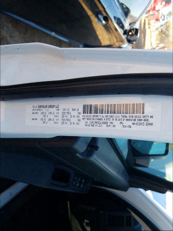 2012 JEEP LIBERTY SP 1C4PJMAK5CW149489