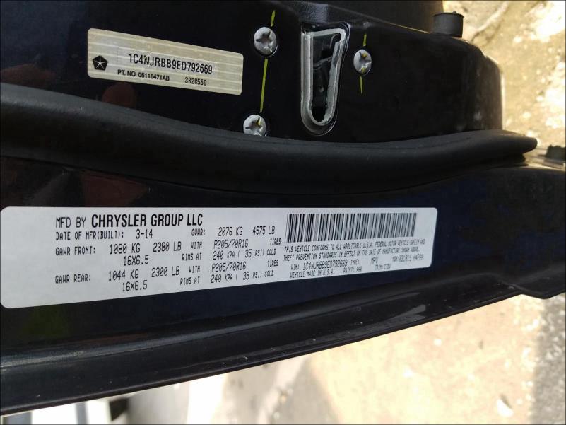 2014 JEEP PATRIOT SP 1C4NJRBB9ED792669