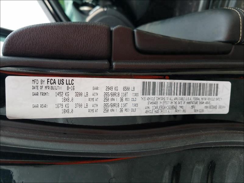 2017 JEEP GRAND CHER 1C4RJEBGXHC628542