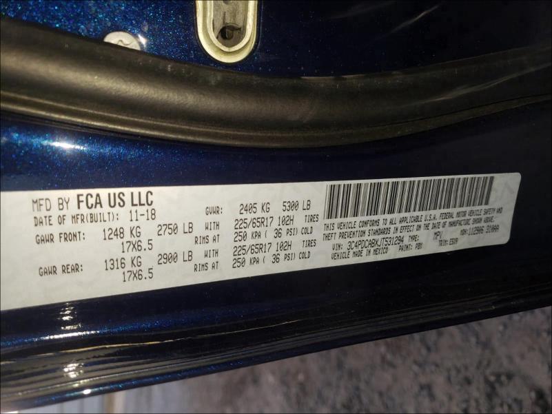2018 DODGE JOURNEY SE 3C4PDCABXJT531294