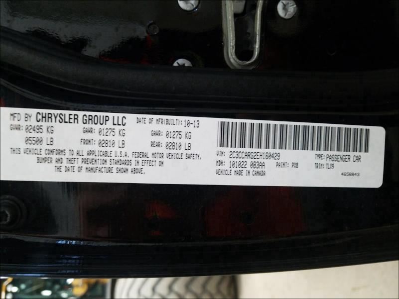 2014 CHRYSLER 300 2C3CCARG2EH160429