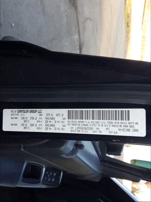 2011 JEEP LIBERTY 1J4PN5GKXBW552801