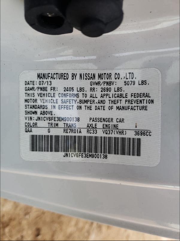 2014 INFINITI Q60 JN1CV6FE3EM900138