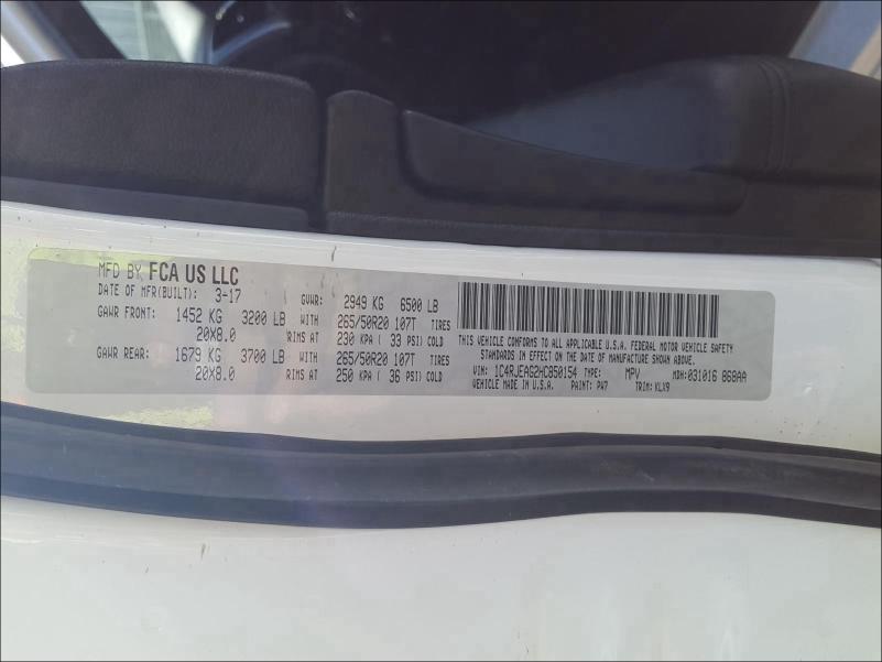 2017 JEEP GRAND CHER 1C4RJEAG2HC850154