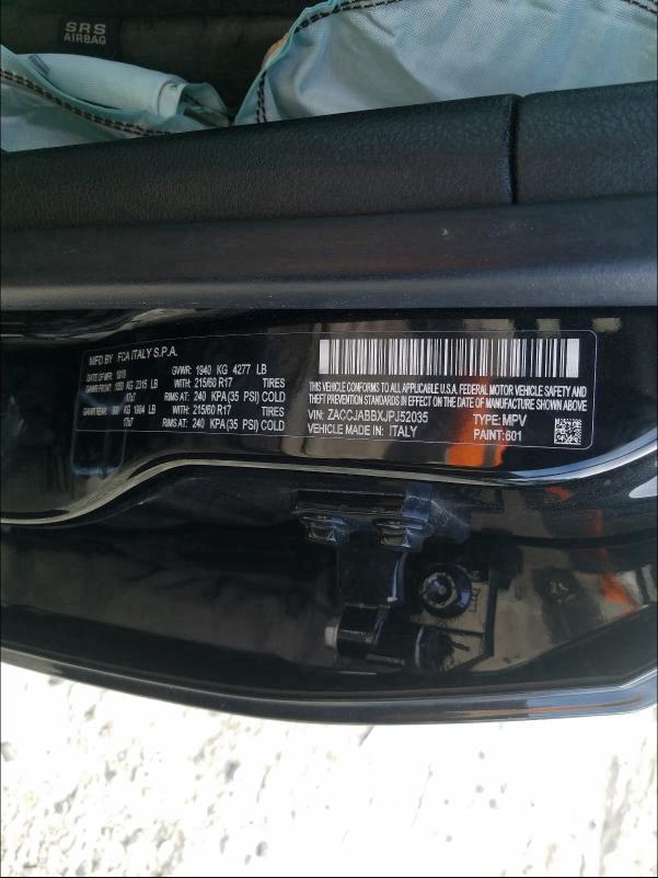 2018 JEEP RENEGADE L ZACCJABBXJPJ52035