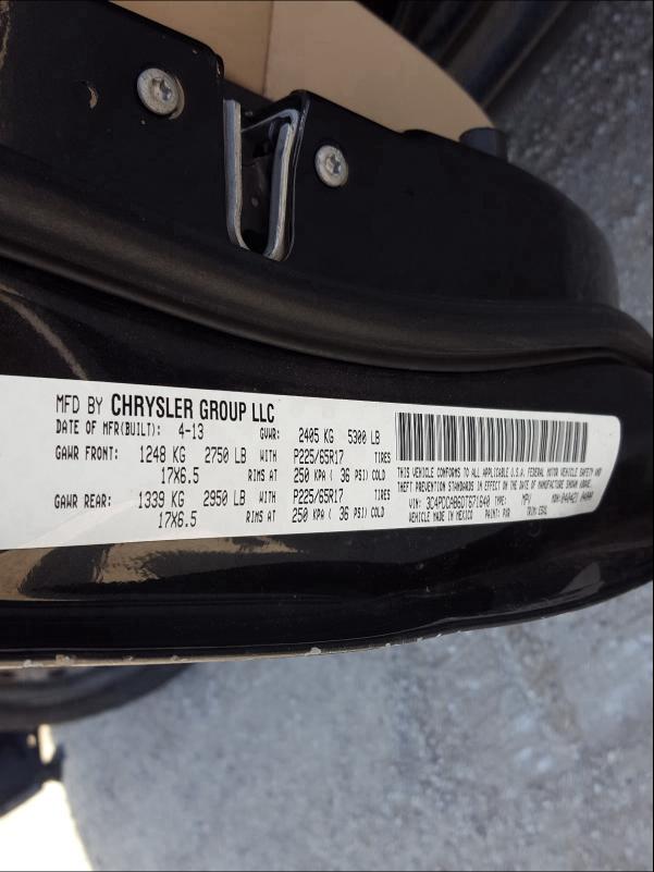 2013 DODGE JOURNEY SE 3C4PDCAB6DT671640