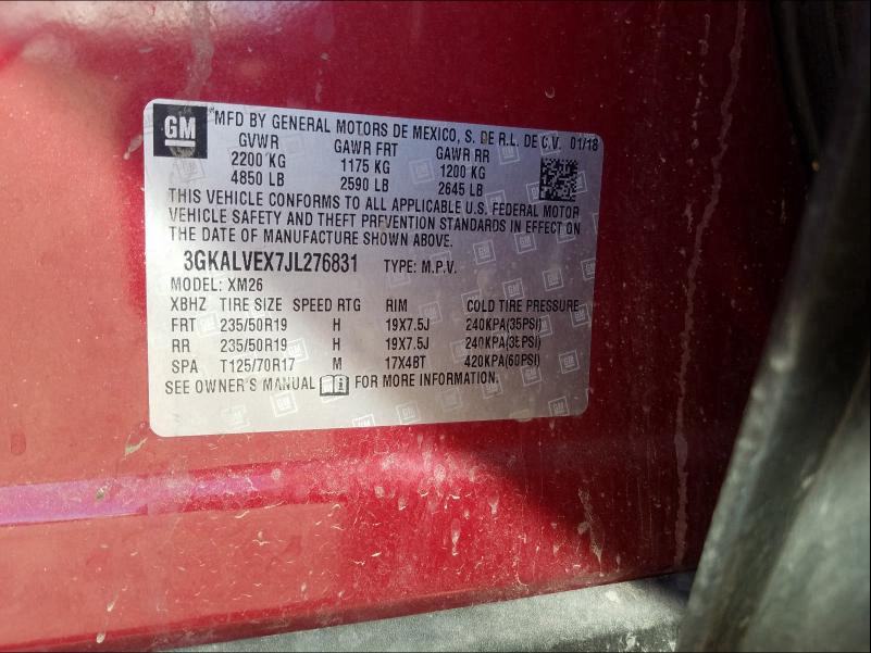 2018 GMC TERRAIN SL 3GKALVEX7JL276831