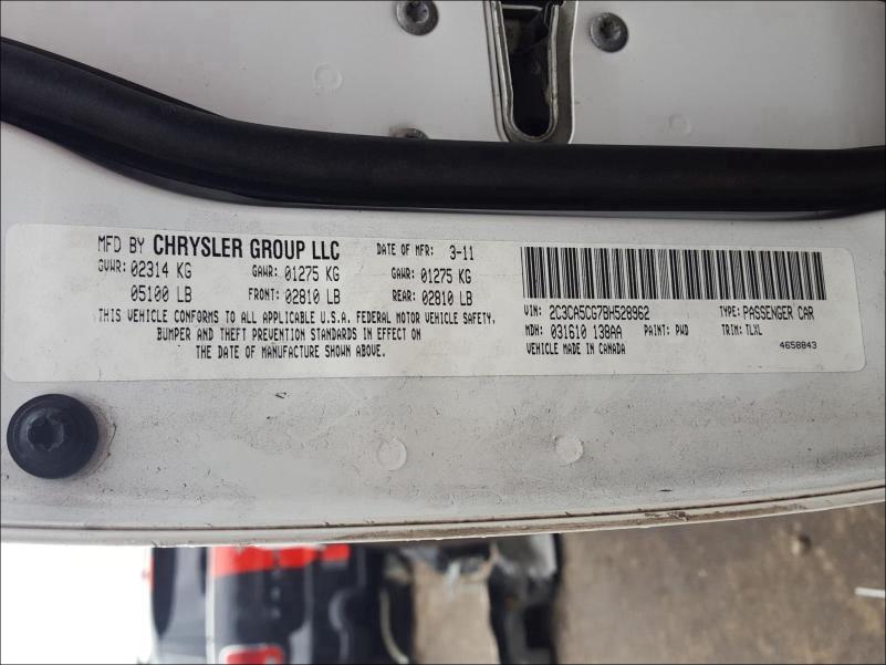 2011 CHRYSLER 300 LIMITE 2C3CA5CG7BH528962