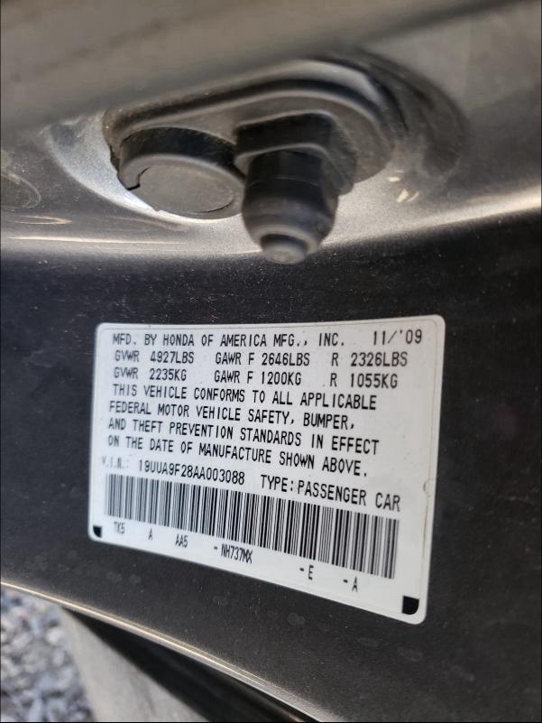 2010 ACURA TL 19UUA9F28AA003088