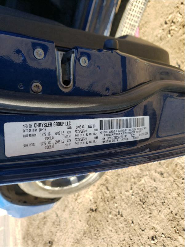 2011 DODGE RAM 1500 1D7RV1CT8BS507584