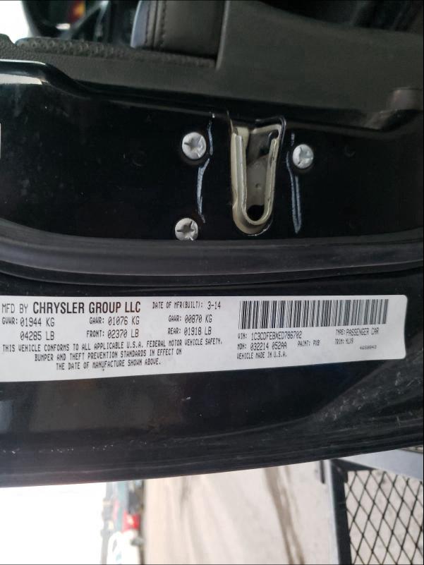 2014 DODGE DART GT 1C3CDFEBXED786702