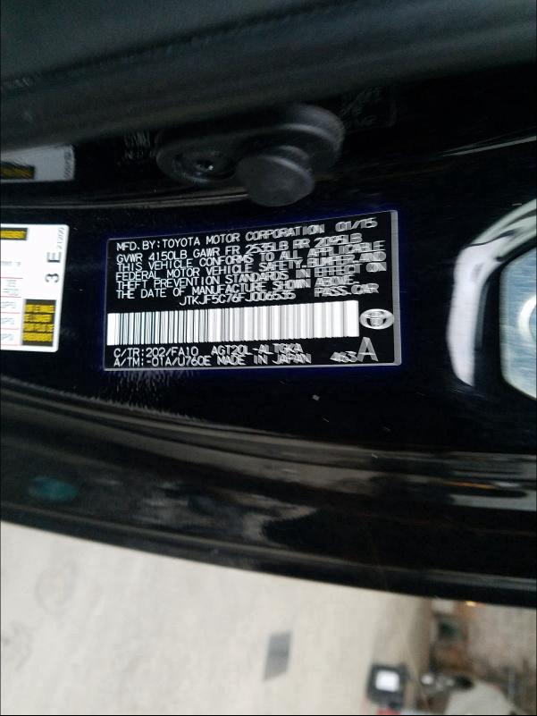 2015 TOYOTA SCION TC JTKJF5C76FJ006535