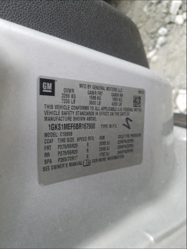 2011 GMC YUKON XL D 1GKS1MEF6BR167900