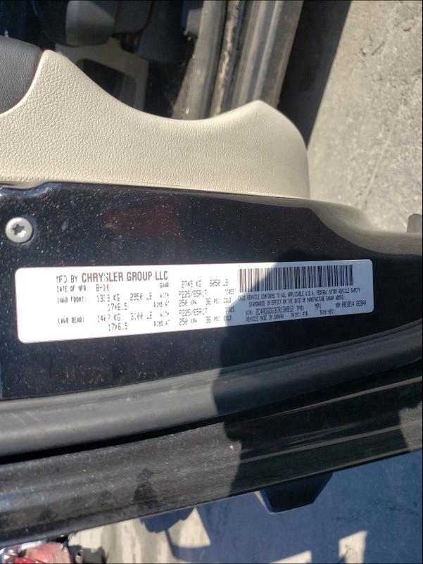 2012 DODGE GRAND CARA 2C4RDGDG3CR130912