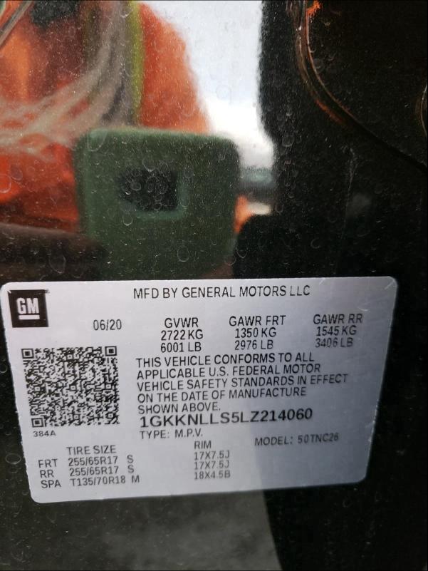 2020 GMC ACADIA AT4 1GKKNLLS5LZ214060