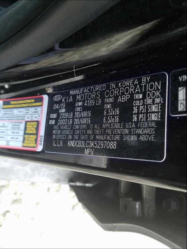 2019 KIA NIRO FE KNDCB3LC3K5297088