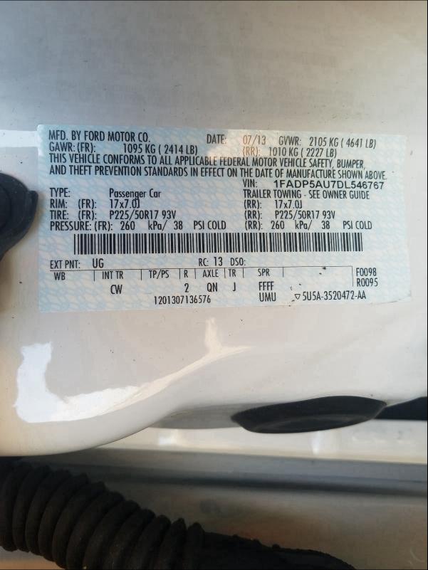2013 FORD C-MAX SE 1FADP5AU7DL546767