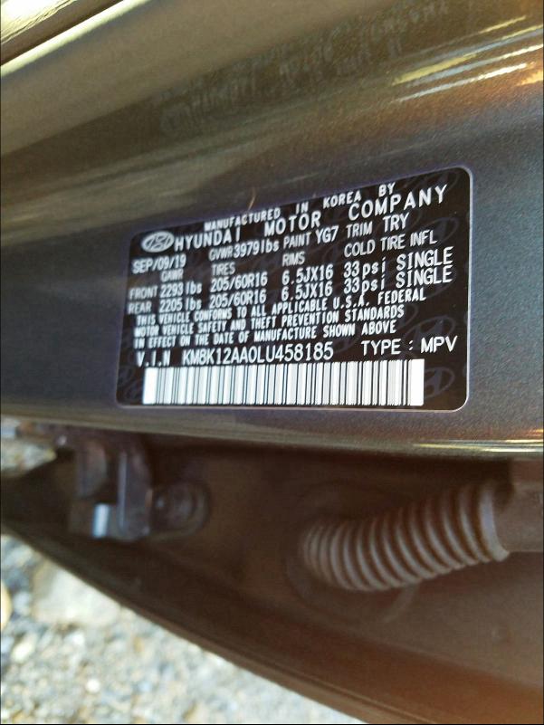 2020 HYUNDAI KONA SE KM8K12AA0LU458185