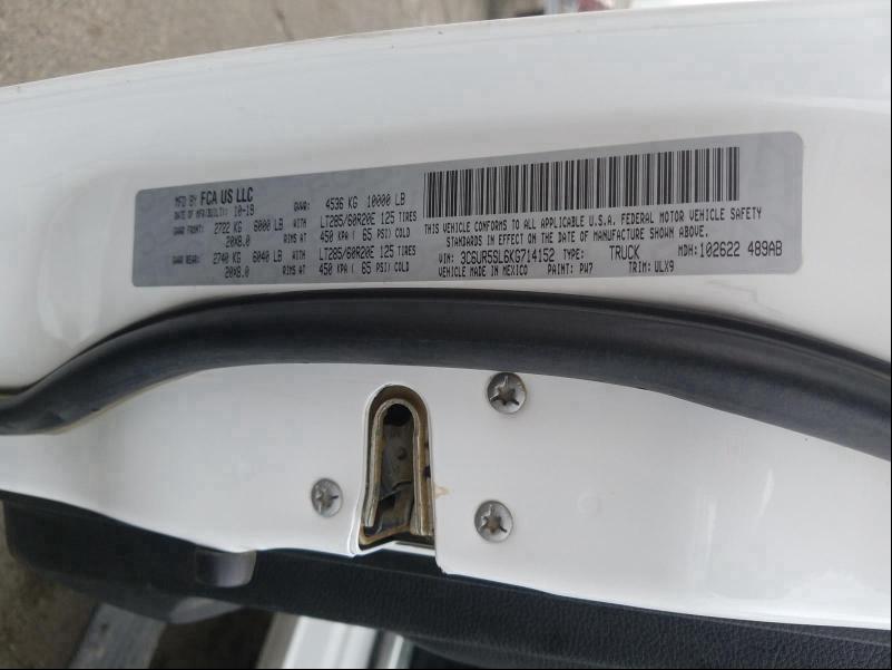 2019 RAM 2500 LIMIT - 3C6UR5SL6KG714152