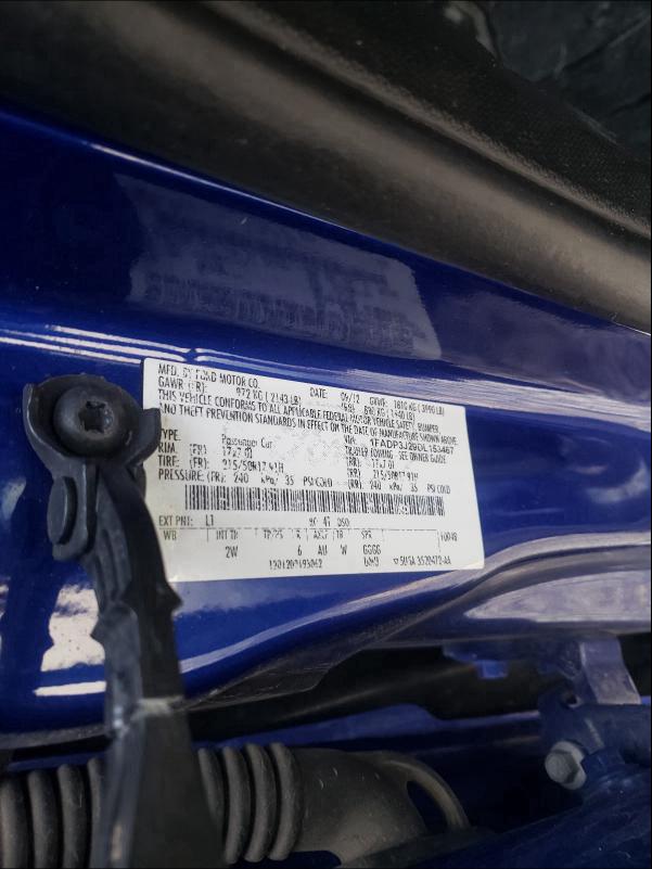 2013 FORD FOCUS TITA 1FADP3J29DL153467
