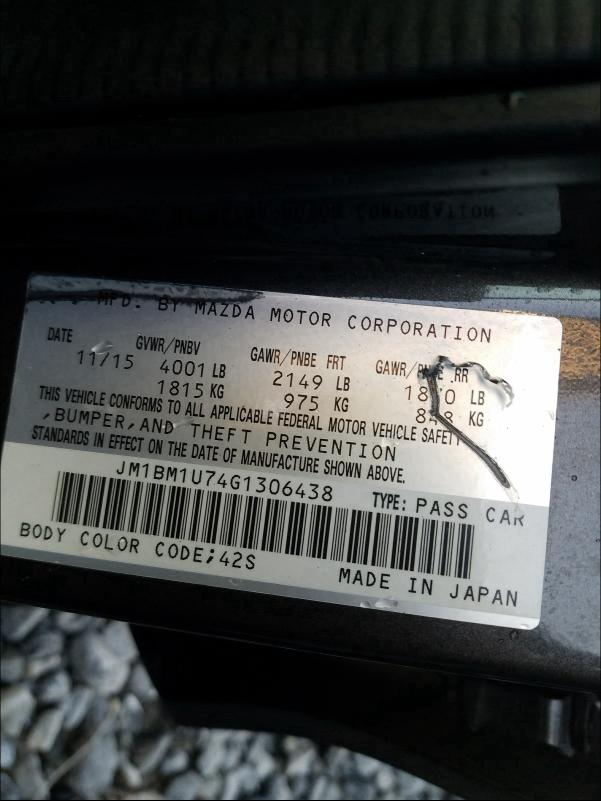 2016 MAZDA 3 SPORT JM1BM1U74G1306438