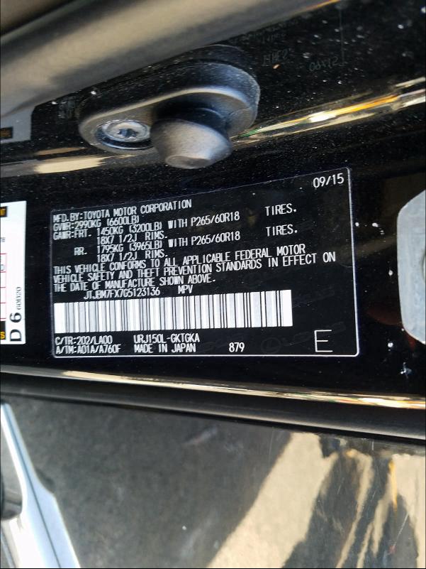 2016 LEXUS GX 460 JTJBM7FX7G5123136