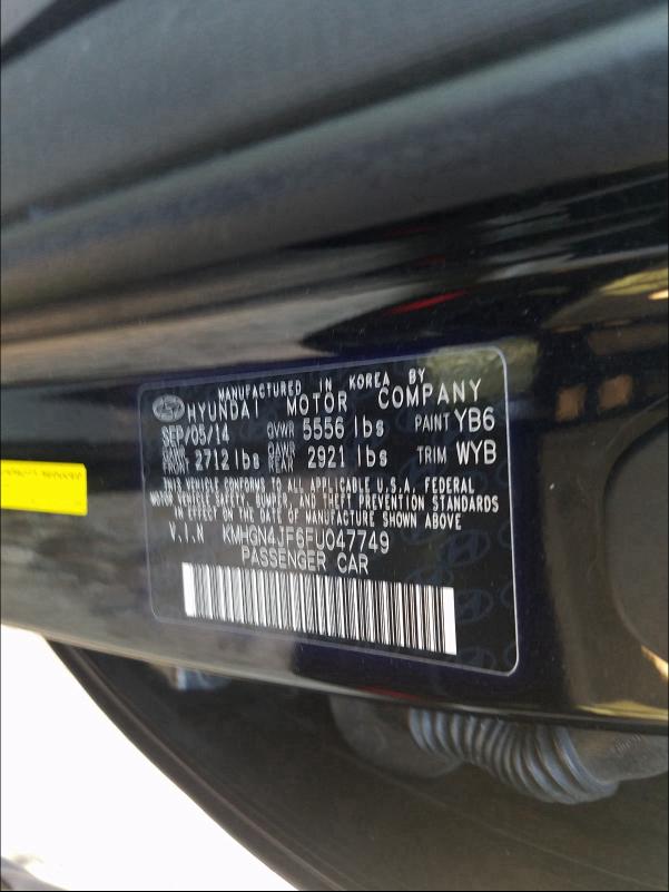 2015 HYUNDAI GENESIS 5. KMHGN4JF6FU047749