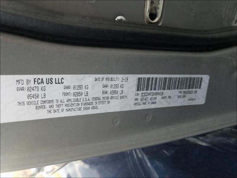 2019 DODGE CHARGER PO 2C3CDXAT5KH604536