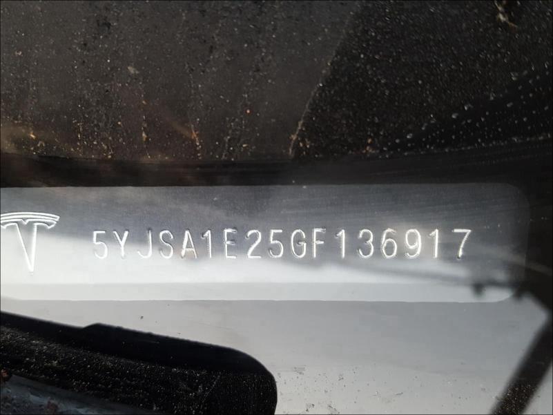 2016 TESLA MODEL S 5YJSA1E25GF136917