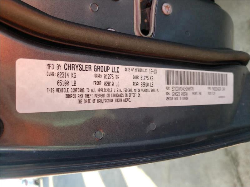 2014 CHRYSLER 300 2C3CCAAG4EH200778