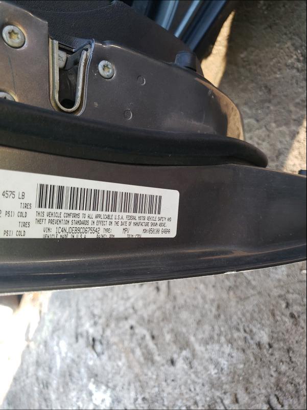 2012 JEEP COMPASS LA 1C4NJDEB9CD675542