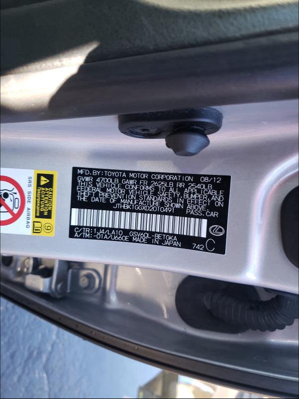 2013 LEXUS ES 350 JTHBK1GGXD2010491