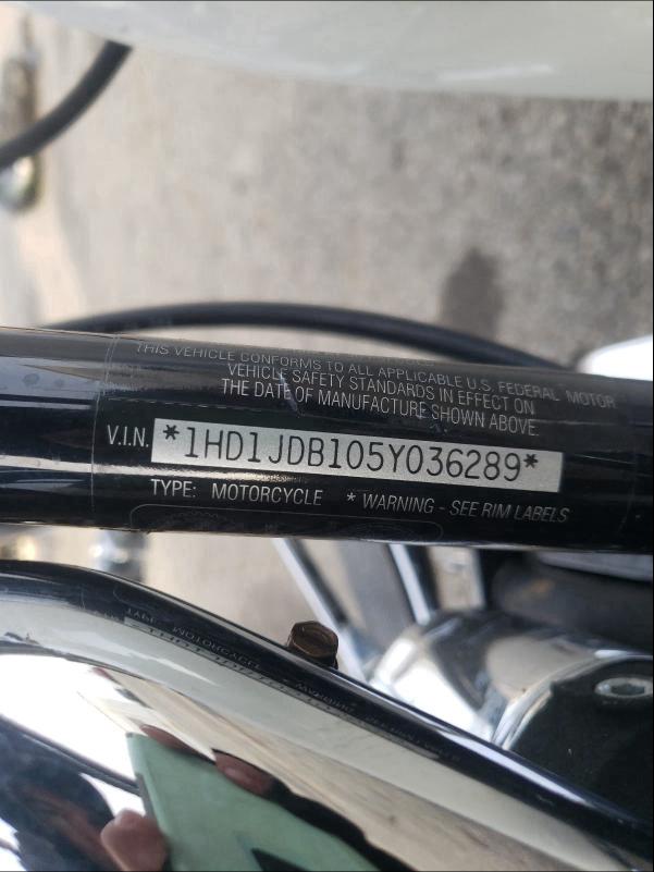 2005 HARLEY-DAVIDSON FLSTNI 1HD1JDB105Y036289