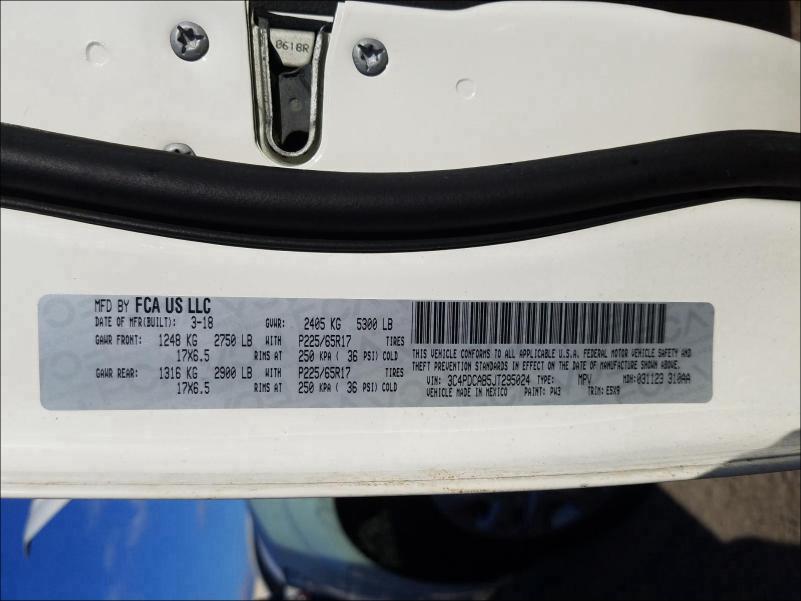 2018 DODGE JOURNEY SE 3C4PDCAB5JT295024
