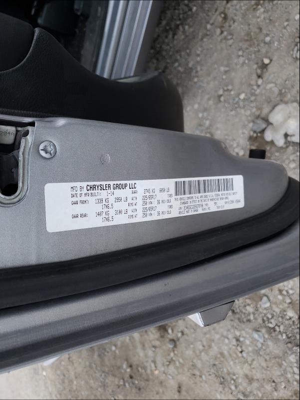 2014 DODGE GRAND CARA - 2C4RDGCG3ER278708