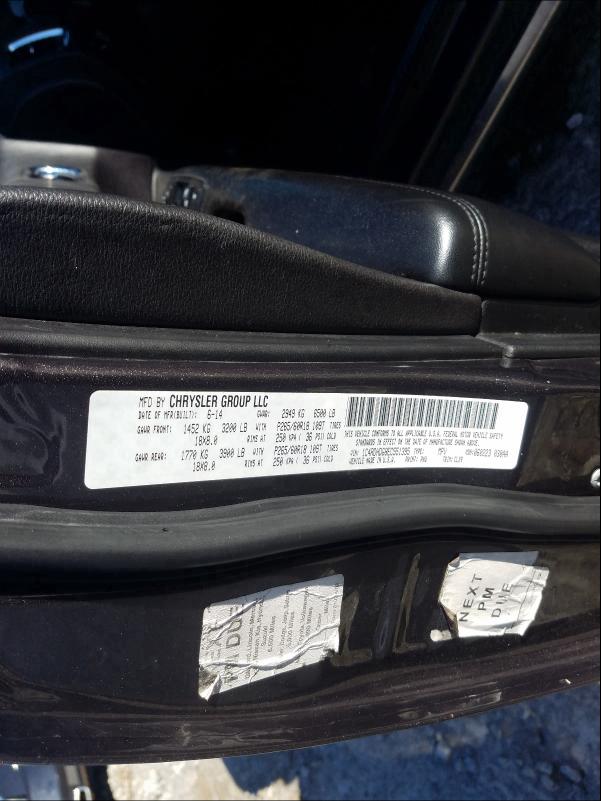 2014 DODGE DURANGO LI 1C4RDHDG8EC551395
