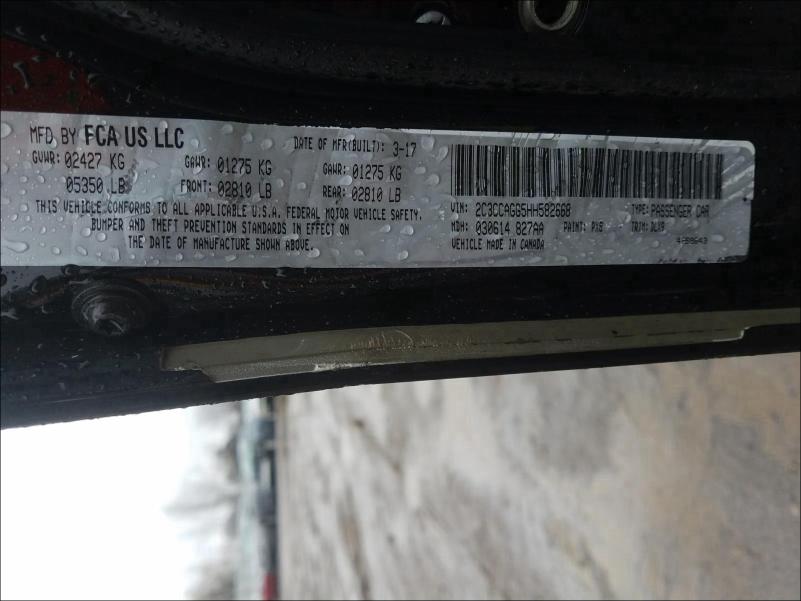 2017 CHRYSLER 300 S 2C3CCAGG5HH582668