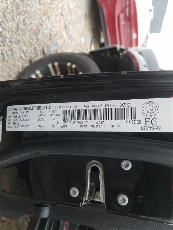 2010 DODGE RAM 1500 1D7RV1CT1AS120082