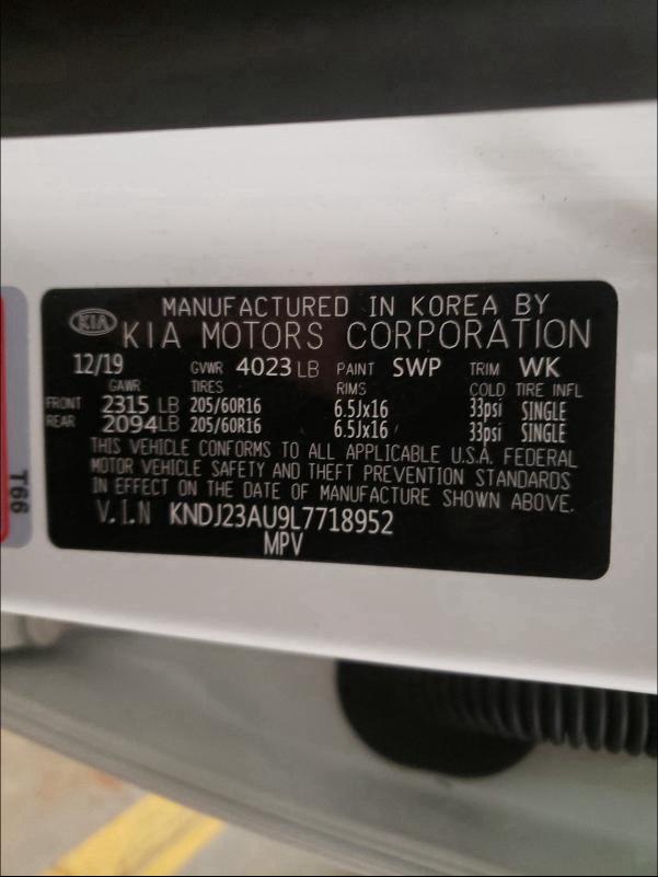 2020 KIA SOUL LX KNDJ23AU9L7718952