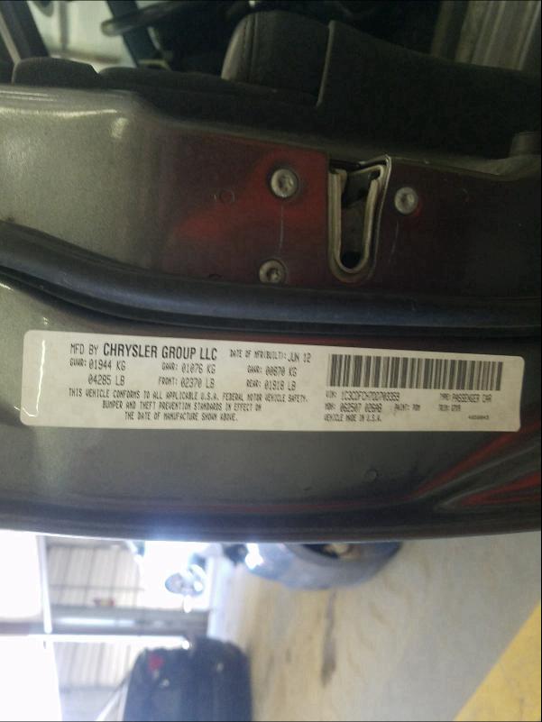 2013 DODGE DART LIMIT 1C3CDFCH7DD703359