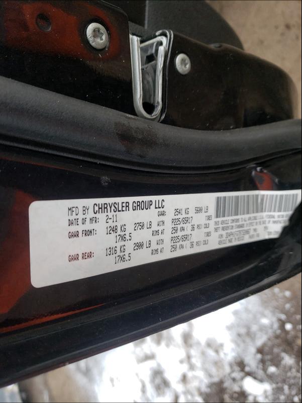 2011 DODGE JOURNEY MA 3D4PH1FG7BT520867