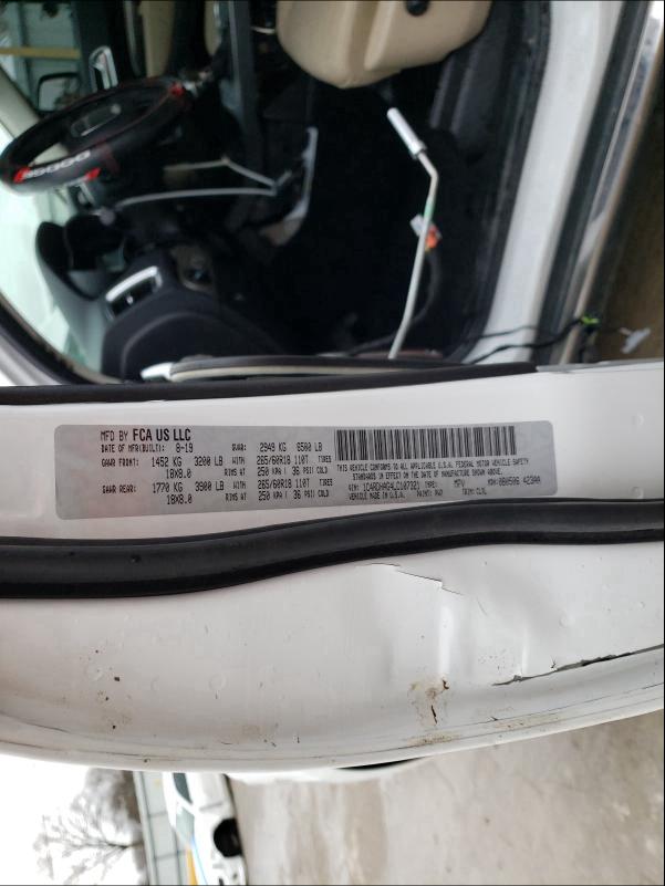 2020 DODGE DURANGO SX 1C4RDHAG4LC107321