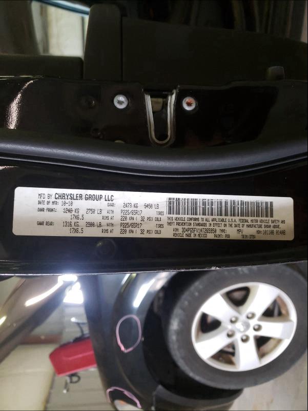2010 DODGE JOURNEY SX 3D4PG5FV1AT265950