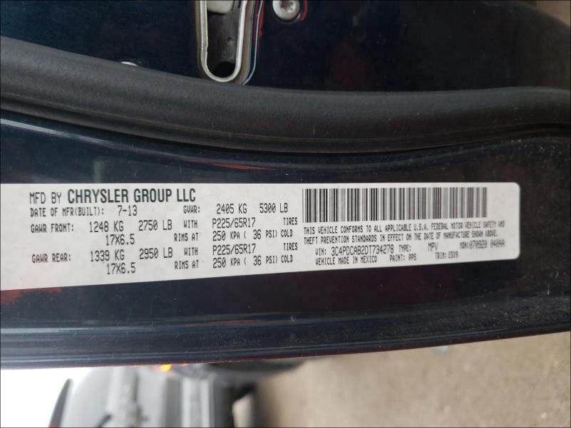 2013 DODGE JOURNEY SE 3C4PDCAB2DT734278