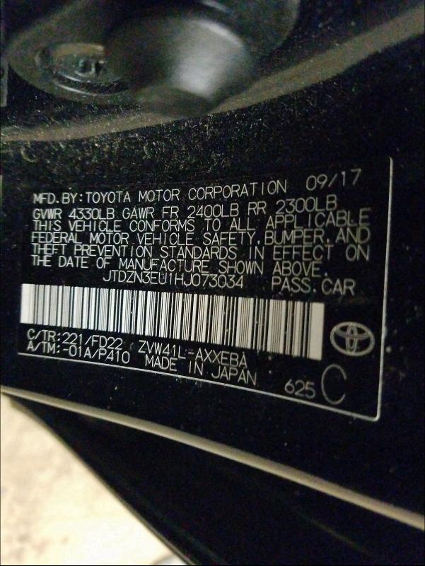 2017 TOYOTA PRIUS V JTDZN3EU1HJ073034
