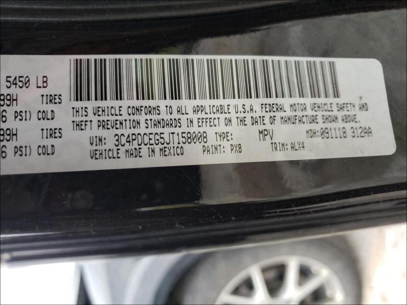 2018 DODGE JOURNEY GT 3C4PDCEG5JT158008